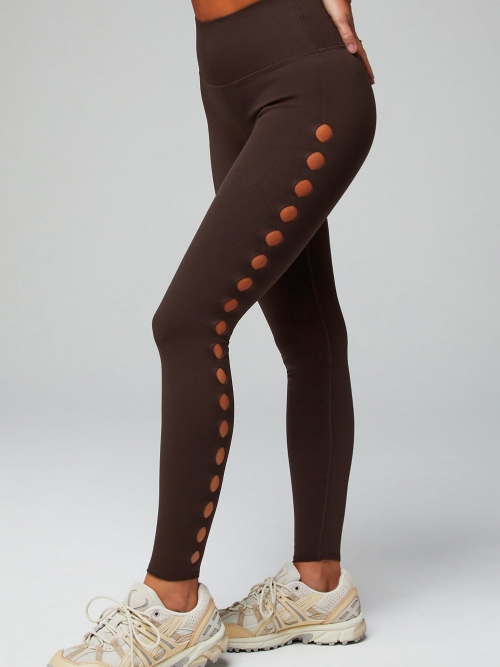 NWT Fabletics Sculptknit High Waisted Legging Medium Cacao